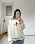 The Holly Cardinal Sweater (XL)