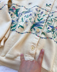 The Yellow Hummingbird Sweatshirt Cardigan (M)