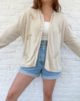 The Neutral Pineapple Cardigan (L)