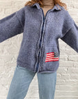 The America Knit Zip Up (M)