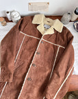 The Suede Shearling Jacket (M)