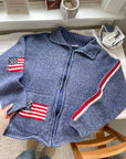 The America Knit Zip Up (M)