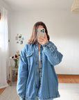 The Mid Wash Denim Shacket (L)