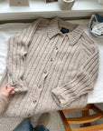 The Beige Speckled Cardigan (M)