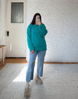 The Turquoise Textured Sweater (L)