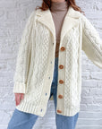 The French Vanilla Collared Cardi (L)