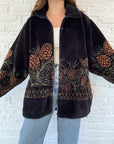 The Fuzzy Black Pinecone Fleece (XL)