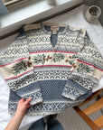 The Mistletoe Fair Isle Quarter Zip (L)