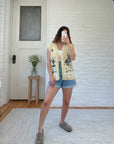 The Pale Yellow Garden Sweater Vest (L)