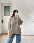 The Chai Tea Henley Sweater (XL)