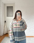 The Mistletoe Fair Isle Quarter Zip (L)