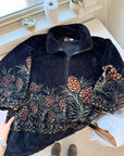 The Fuzzy Black Pinecone Fleece (XL)