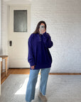 The Purple Henley Sweater (XL)