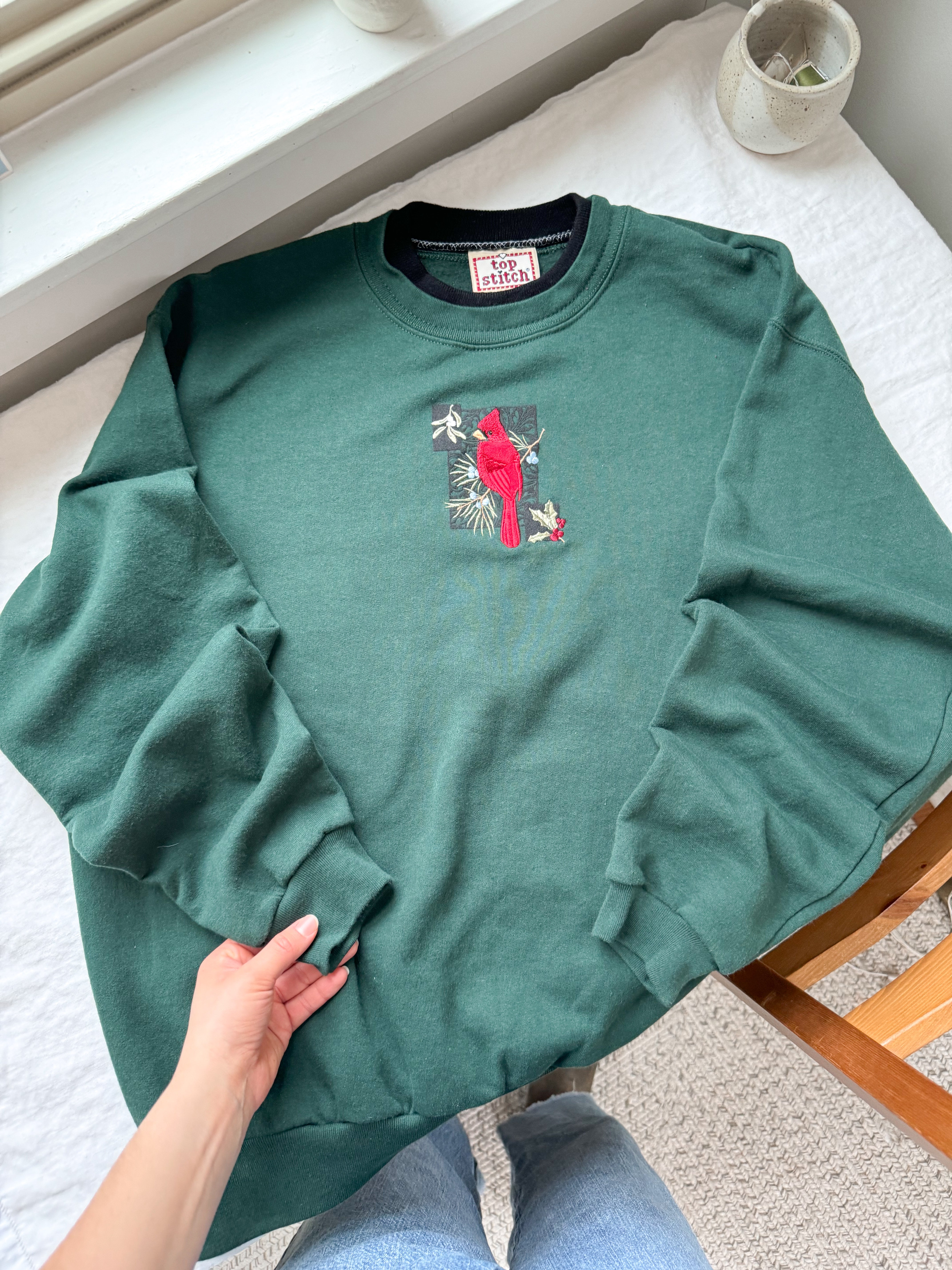 The Forest Green Cardinal Crewneck (XL)