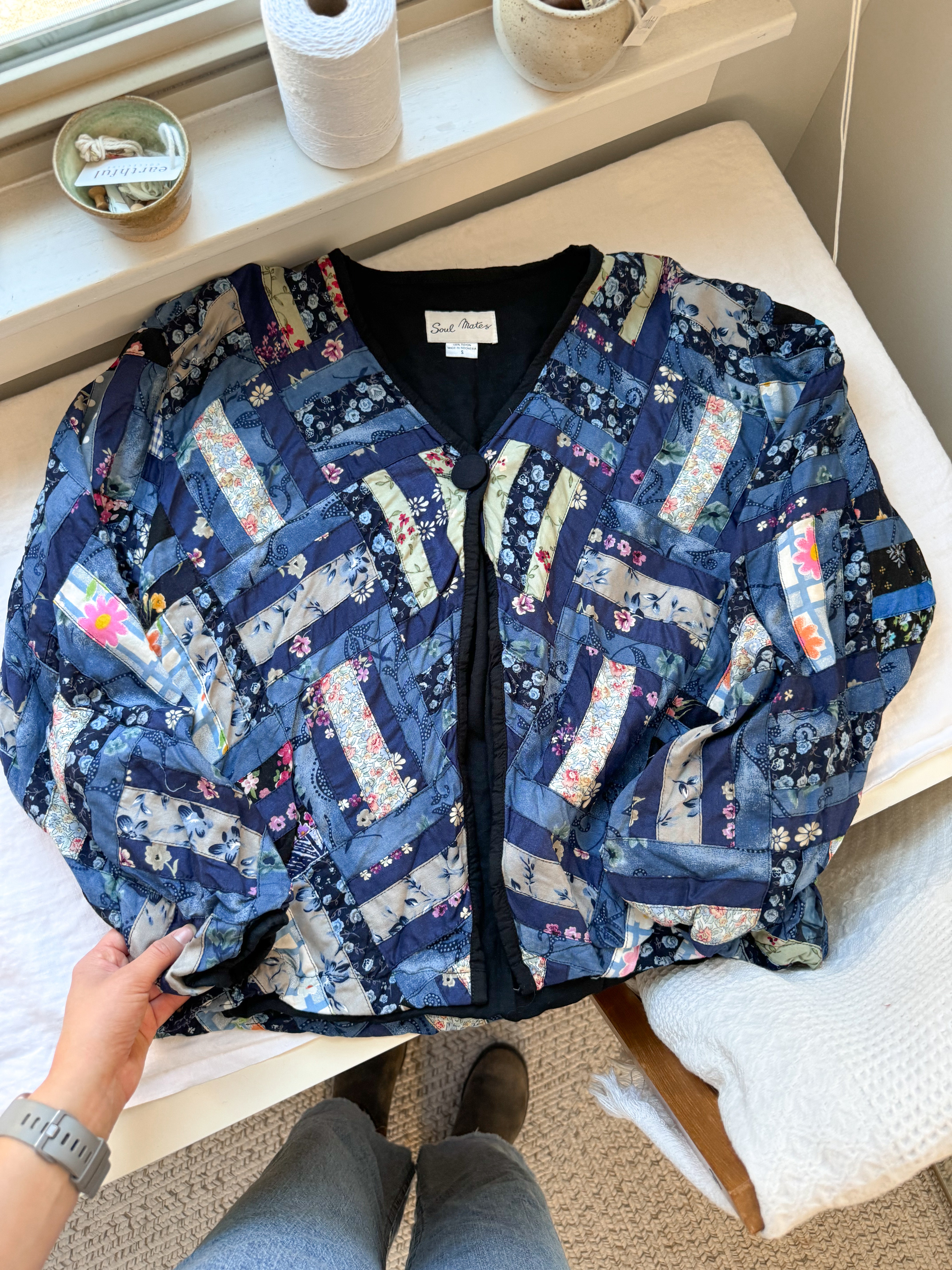 The Patchwork One Button Jacket (M)