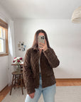 The Quilted Coffee Coat (S)