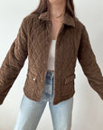 The Quilted Coffee Coat (S)
