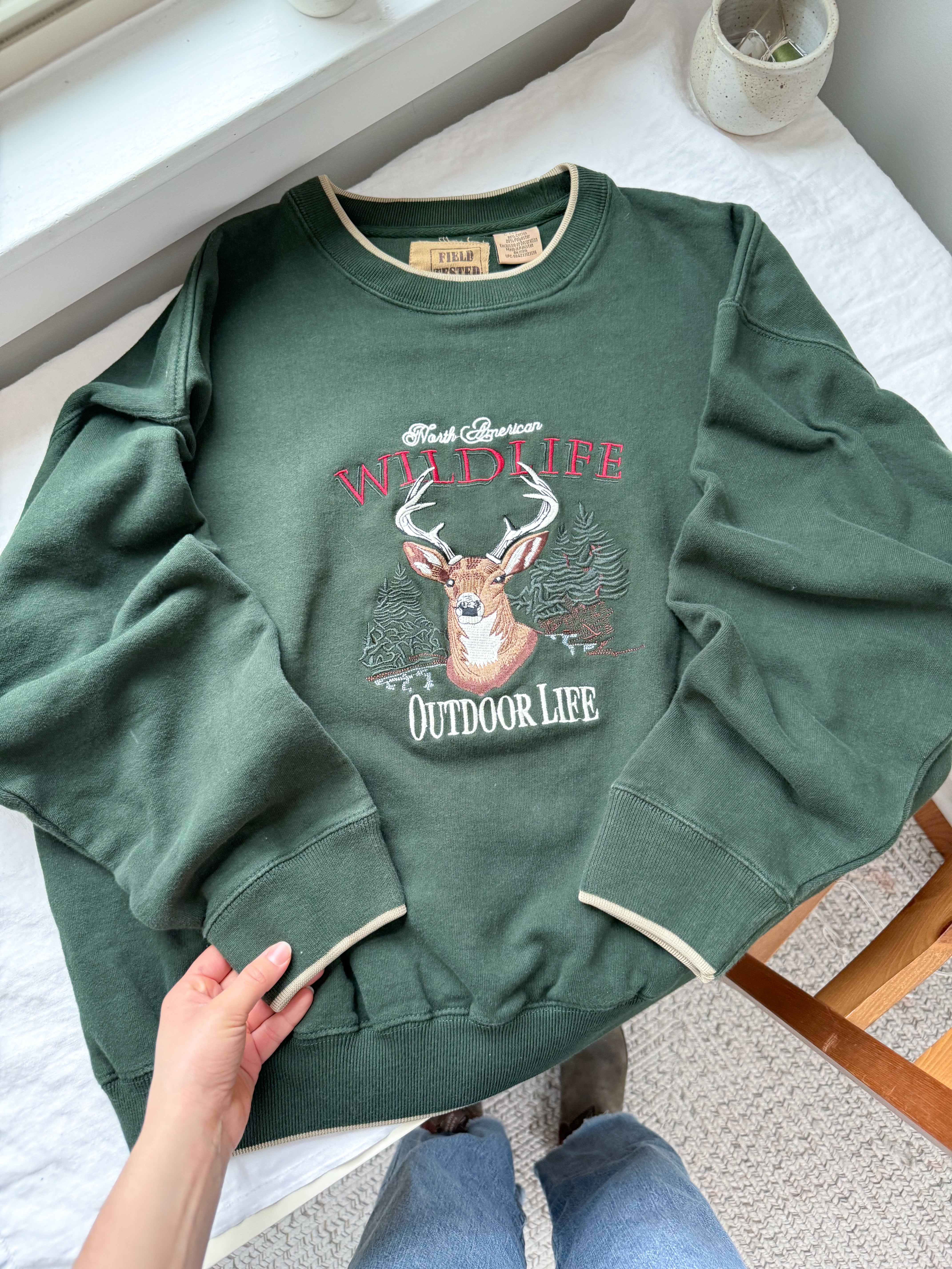 The Wildlife Deer Crewneck (L)