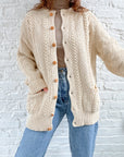 The Woodsy Cable Knit Cardigan (L)