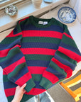 The Thick Stripe Edgy Sweater (L)