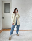 The Ivory Twist Cardigan (XL)