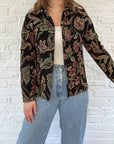 The Leafy Black Tapestry Jacket (S)