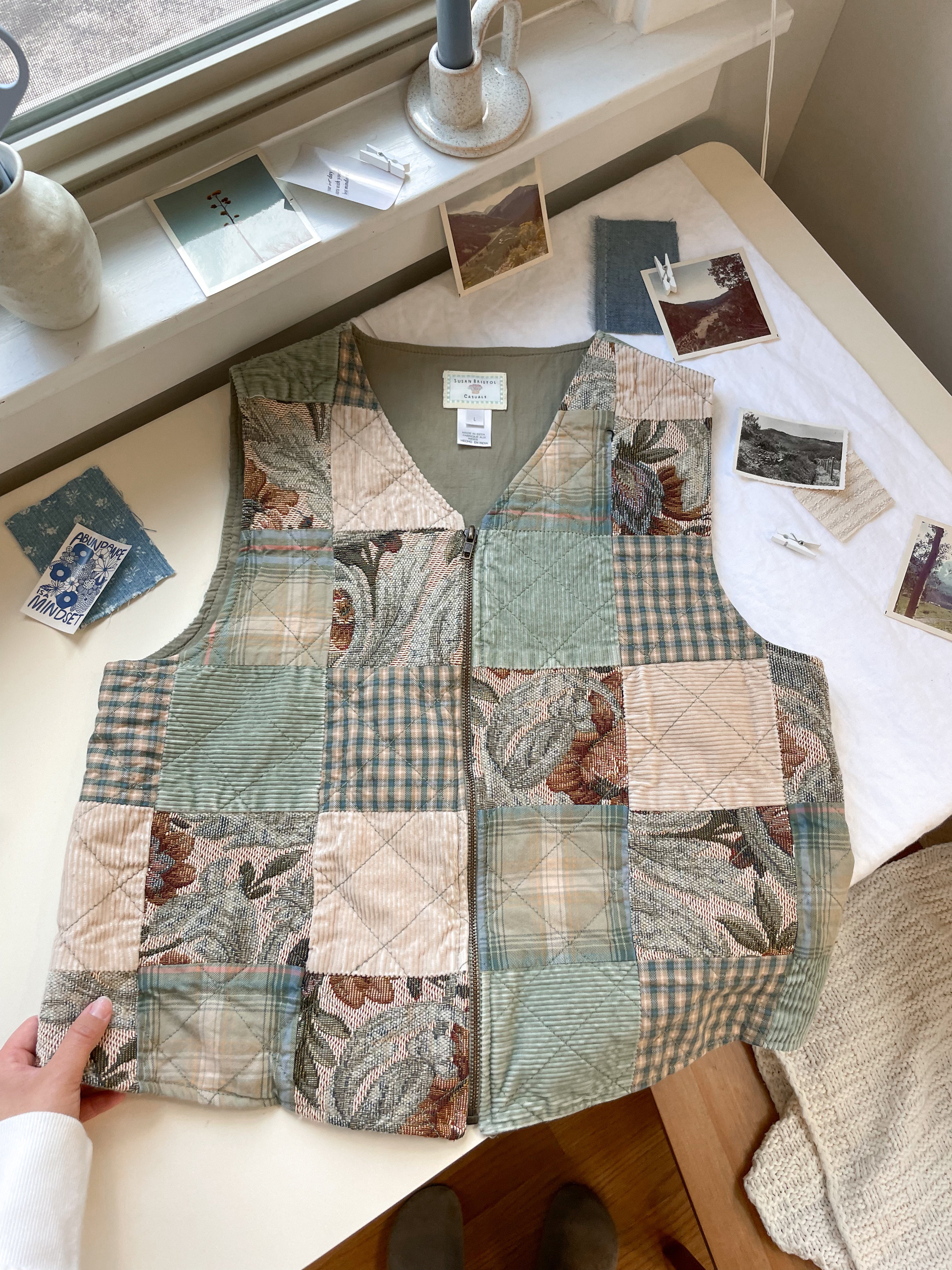 The Patchwork Picnic Vest (M)