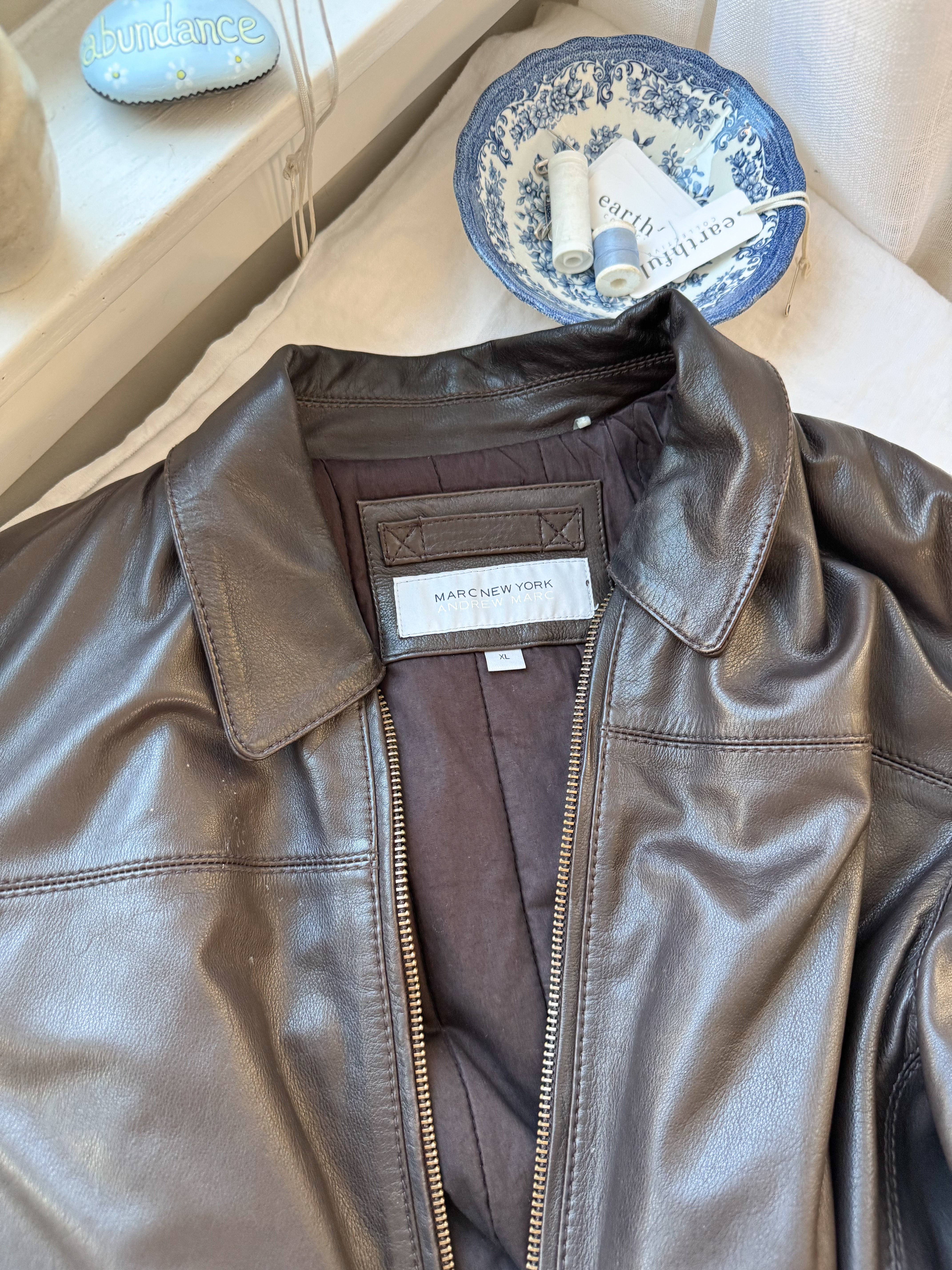 The Cedar Leather Jacket (XL)