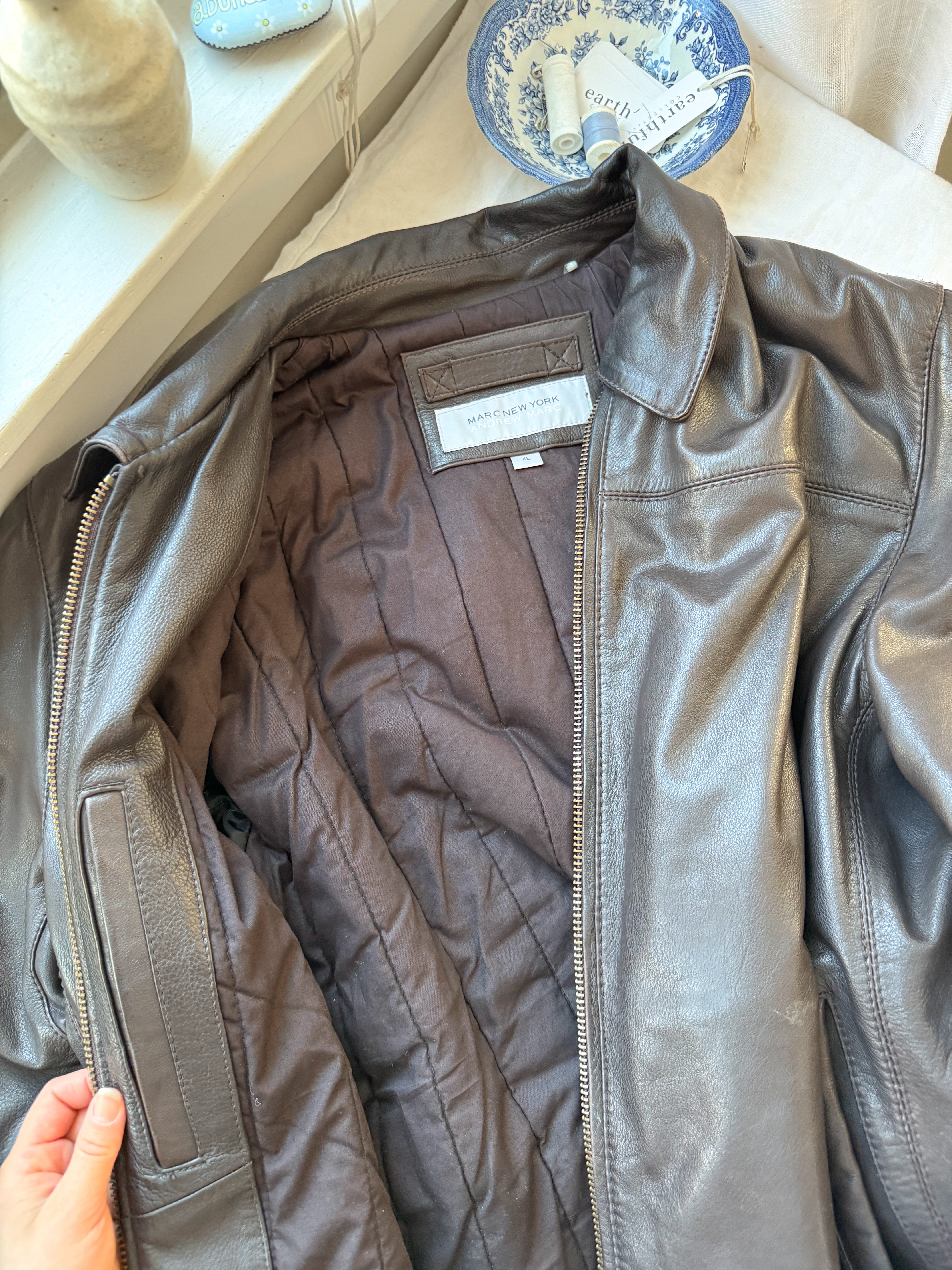 The Cedar Leather Jacket (XL)