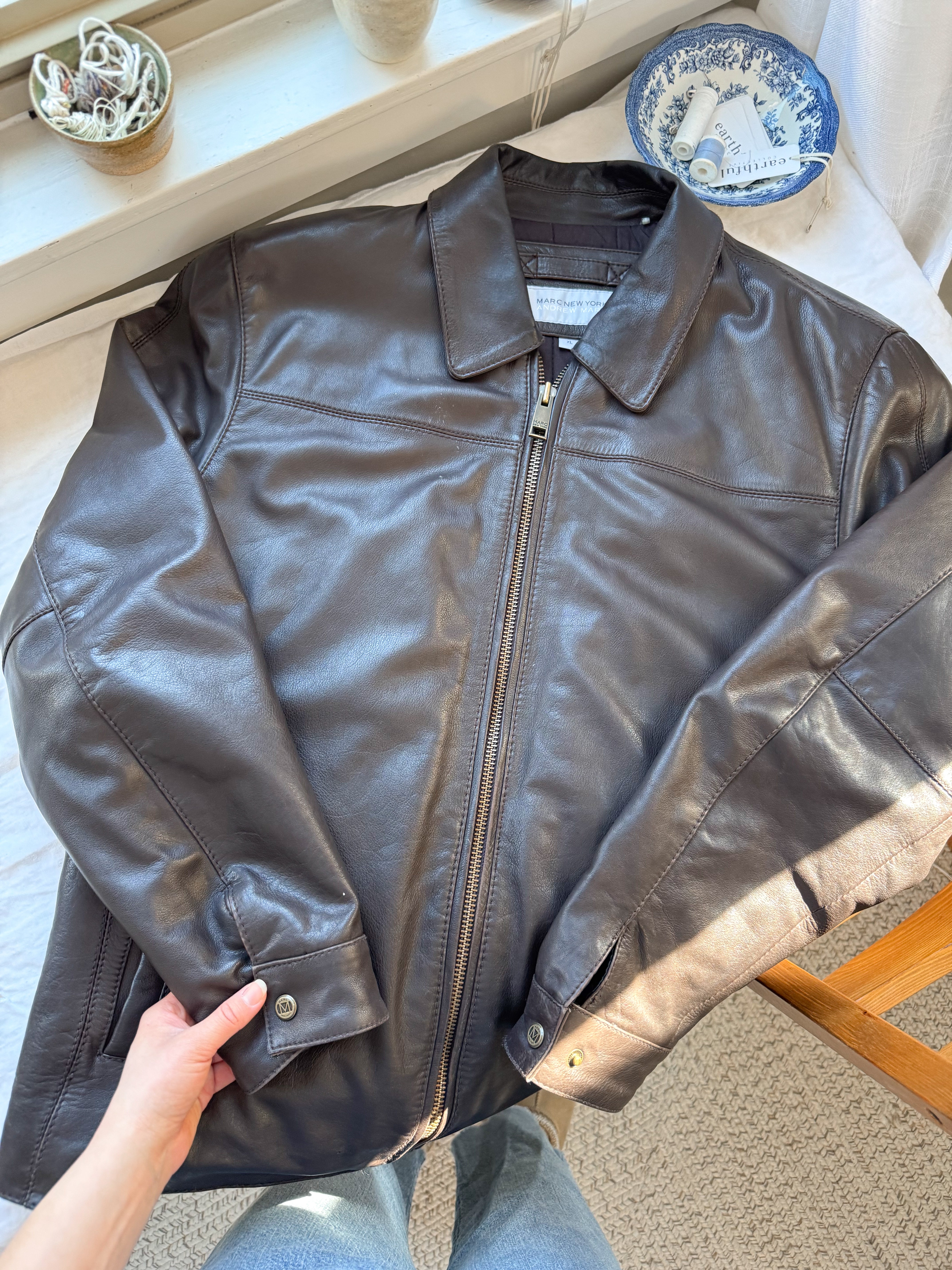 The Cedar Leather Jacket (XL)