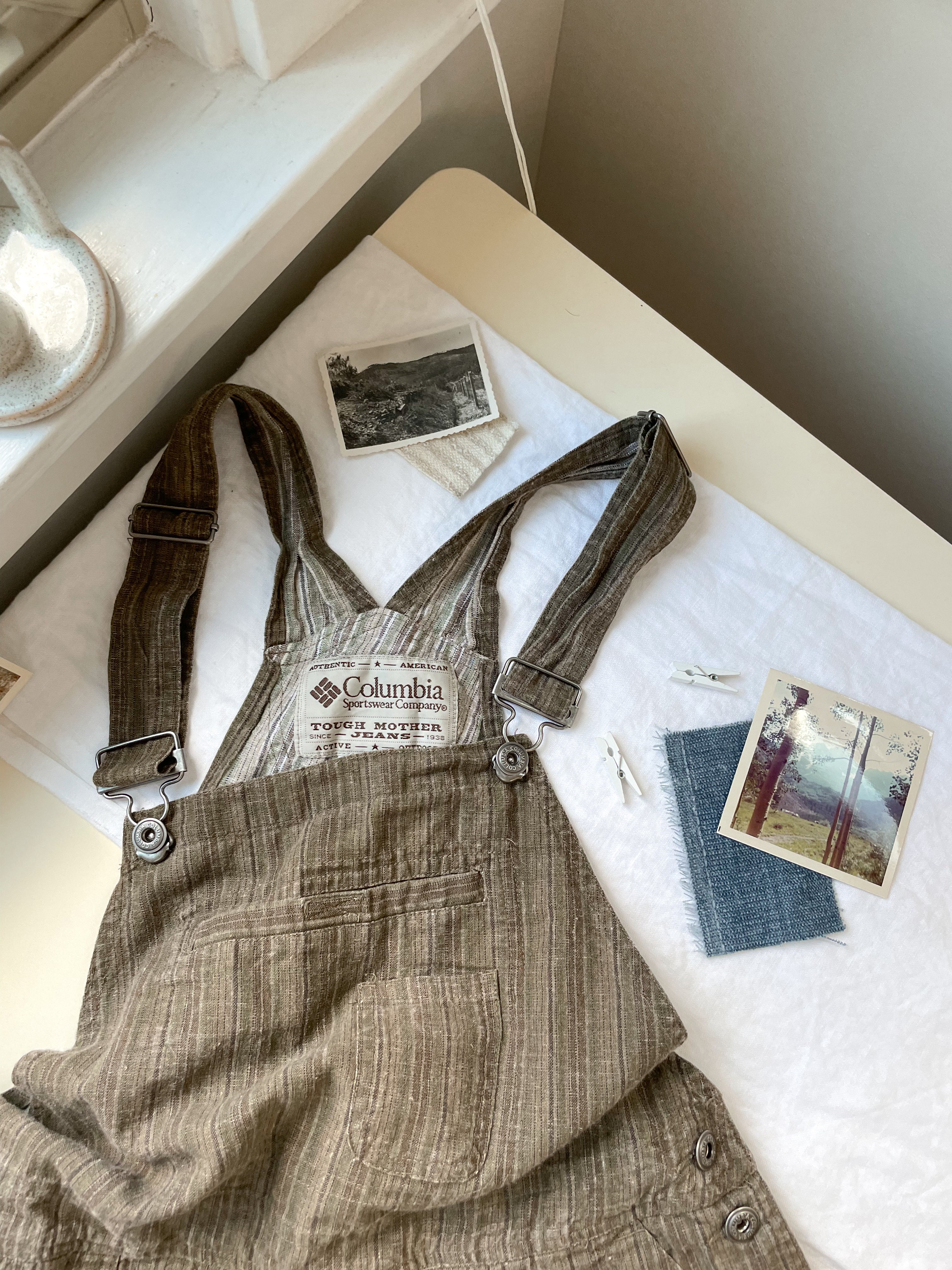 The Leafy Linen Overalls (M)