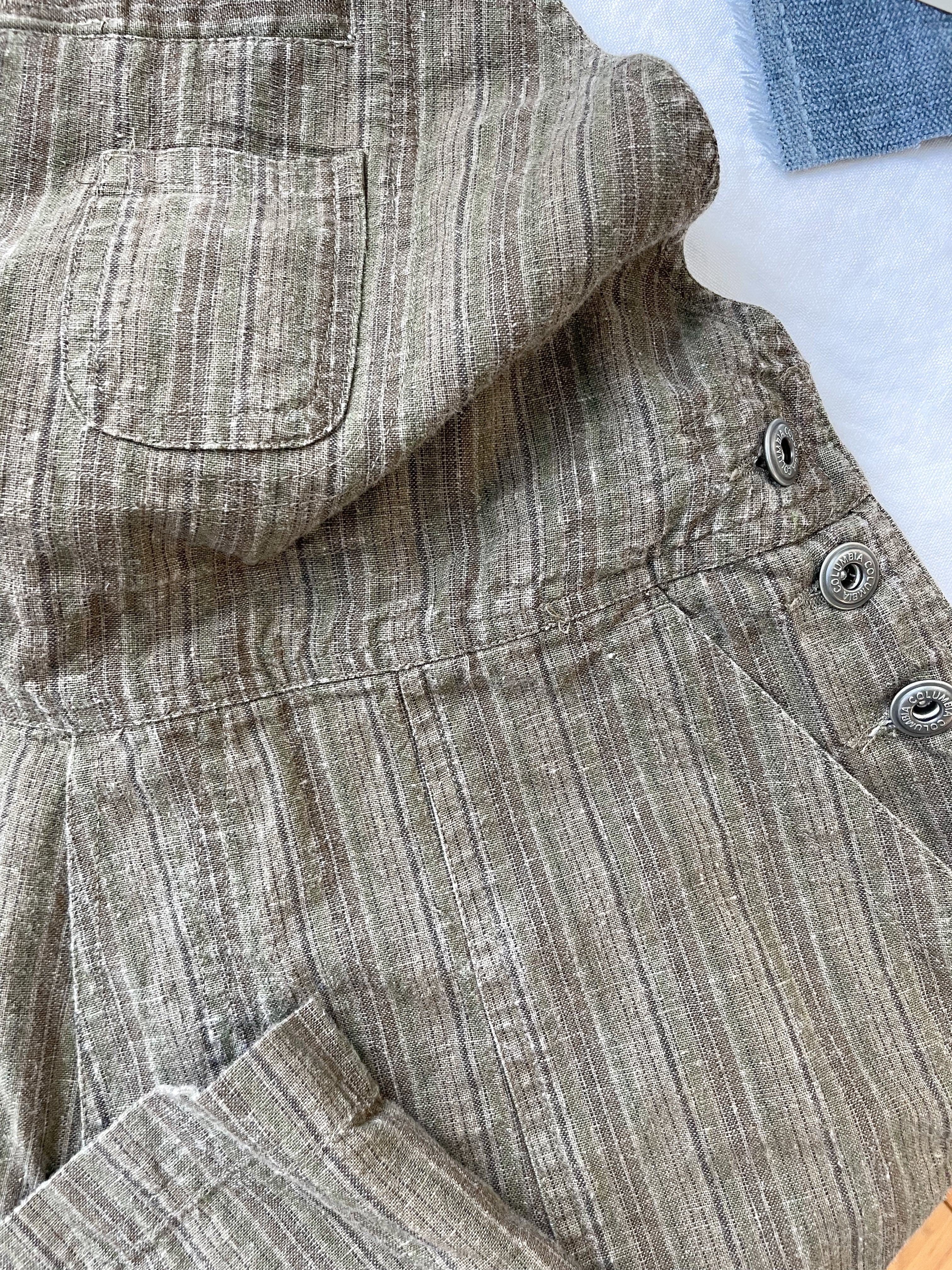 The Leafy Linen Overalls (M)