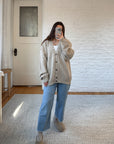 The Cozy Oat Grandpa Cardigan (XL)