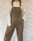 The Leafy Linen Overalls (M)