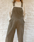 The Leafy Linen Overalls (M)