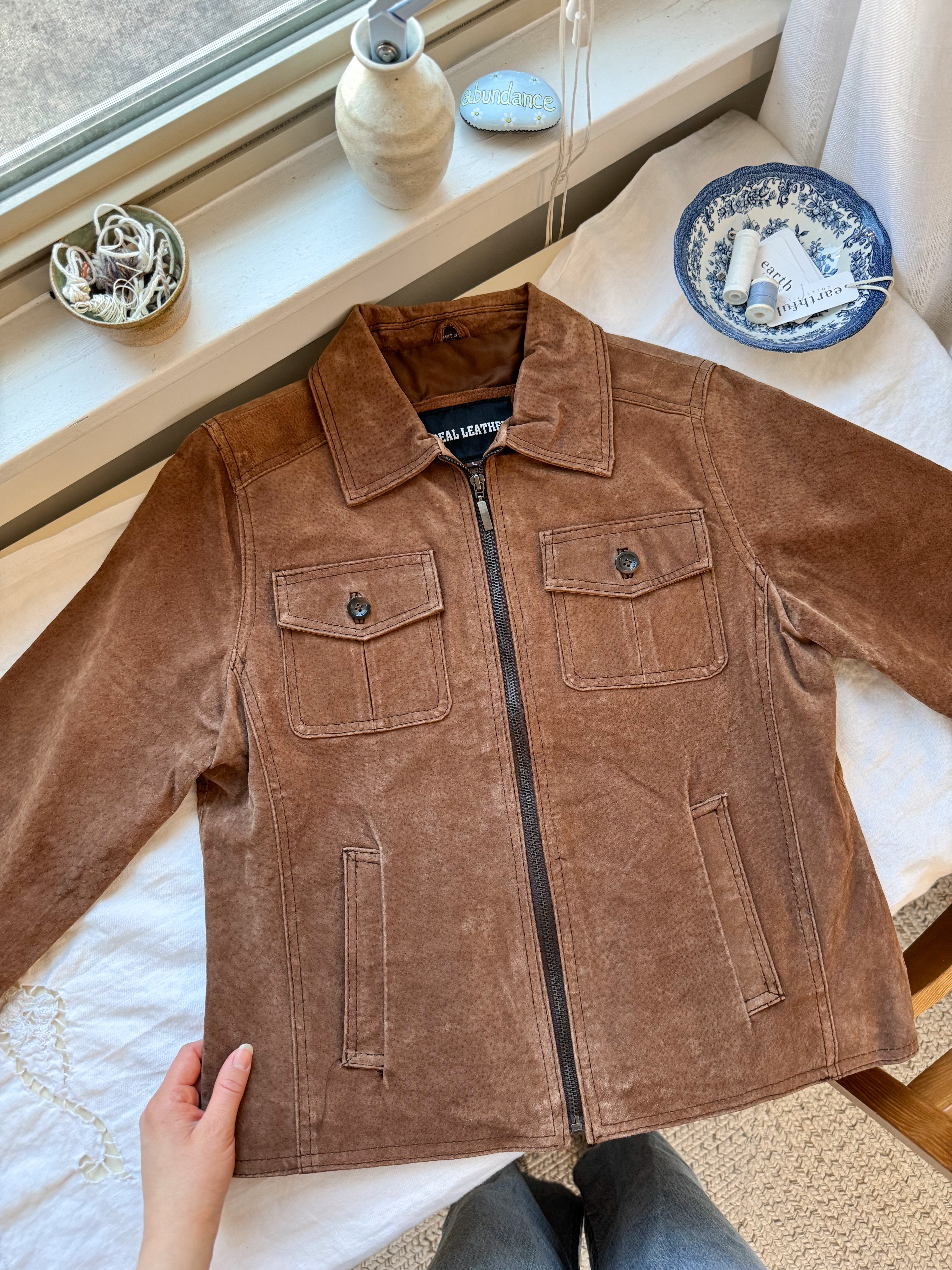 The Chestnut Leather Jacket (S)