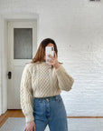 The Classic Fisherman Knit Sweater (S)