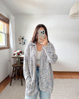 The Snow Flurry Zip Up Cardigan (XL)