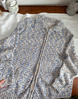 The Snow Flurry Zip Up Cardigan (XL)