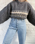 The Forest Fair Isle Sweater (L)