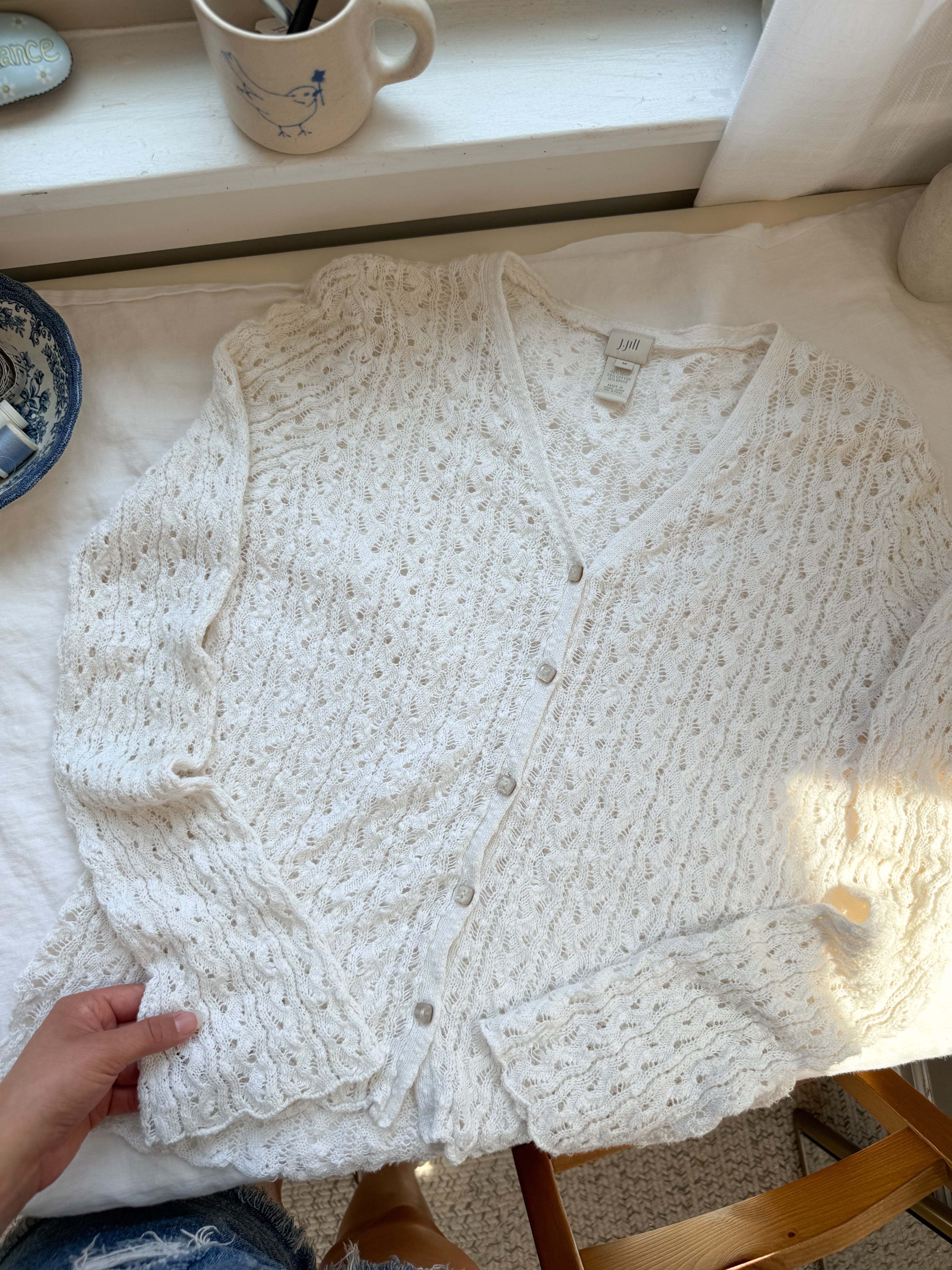 The Salty Crochet Cardigan (M)