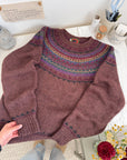 The Color Splash Fair Isle Sweater (M)
