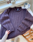 The Plum Speckled Sweater (L)