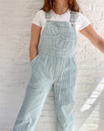 The Turquoise Corduroy Overalls (S)