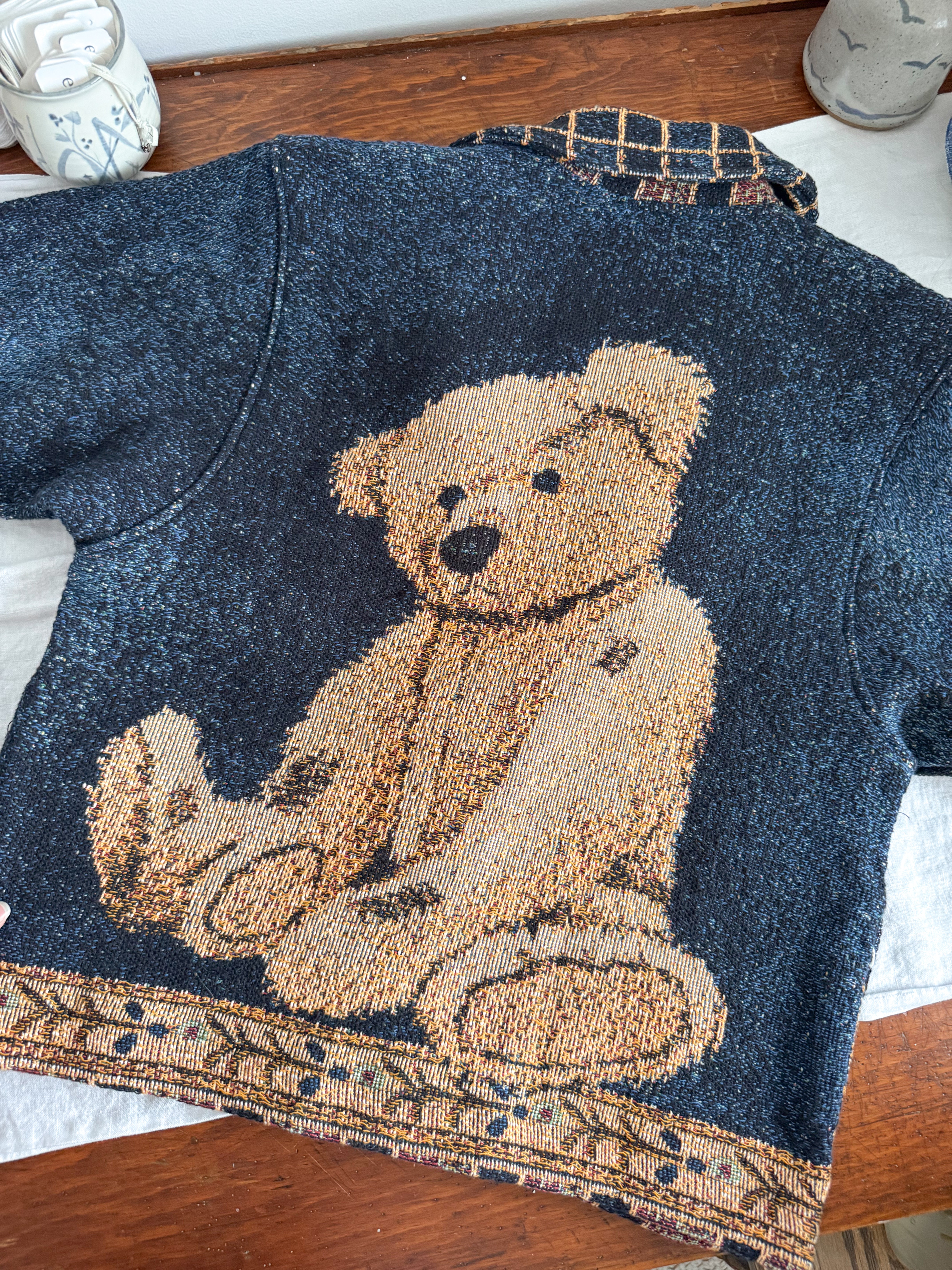 The Old Friend Bear Tapestry Jacket (M)