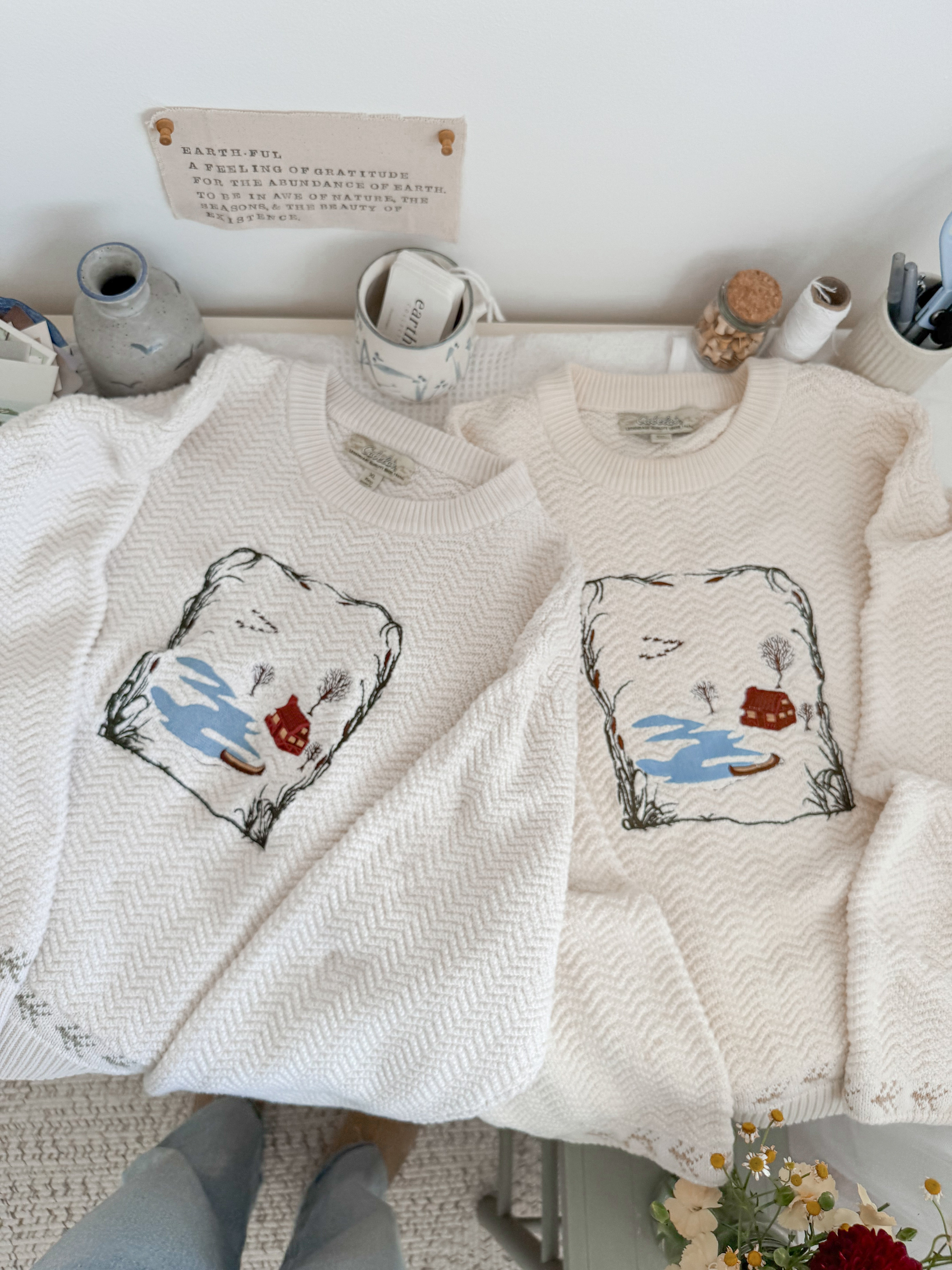 The Canoe Cabin Textured Sweater (XL &amp; 2X)