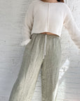 The Sage Flax Wide Leg Pants (S)