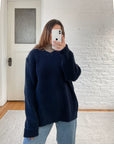 The Navy V Neck Sweater (XL)