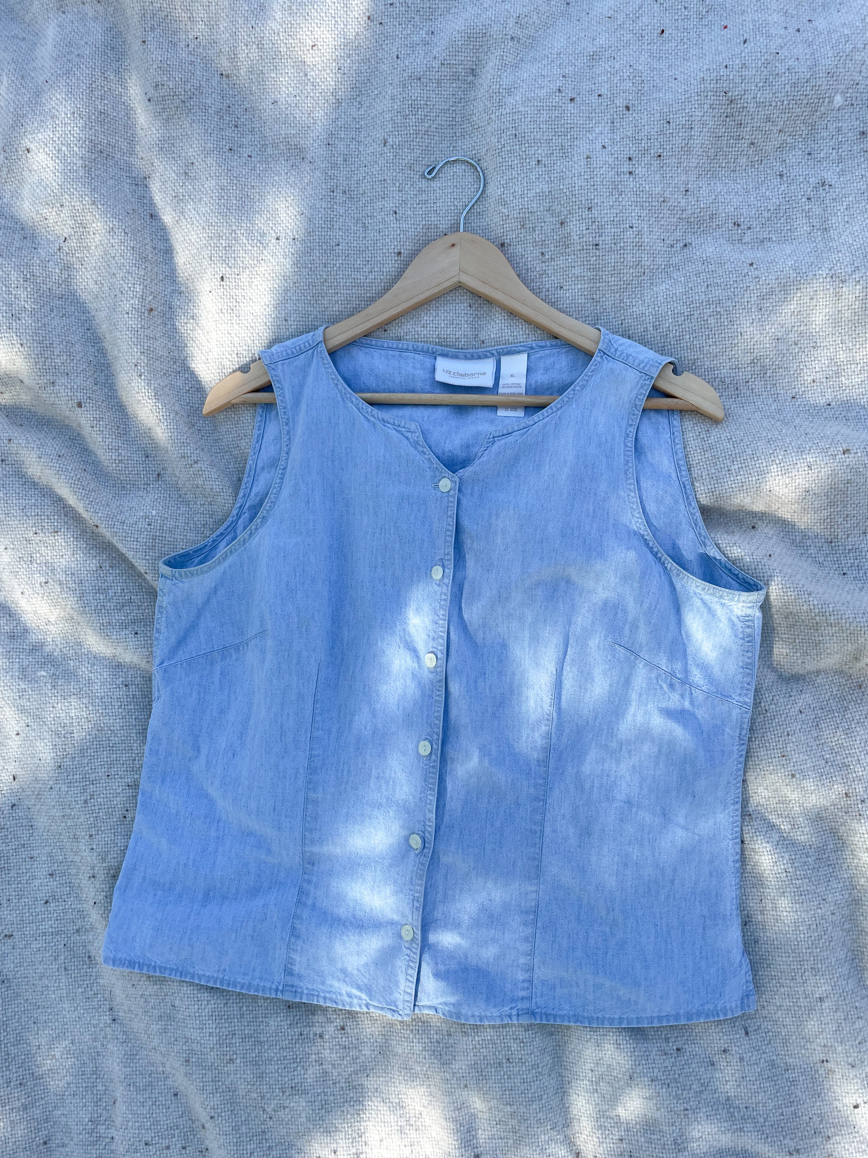 The Azure Button Vest (XL)