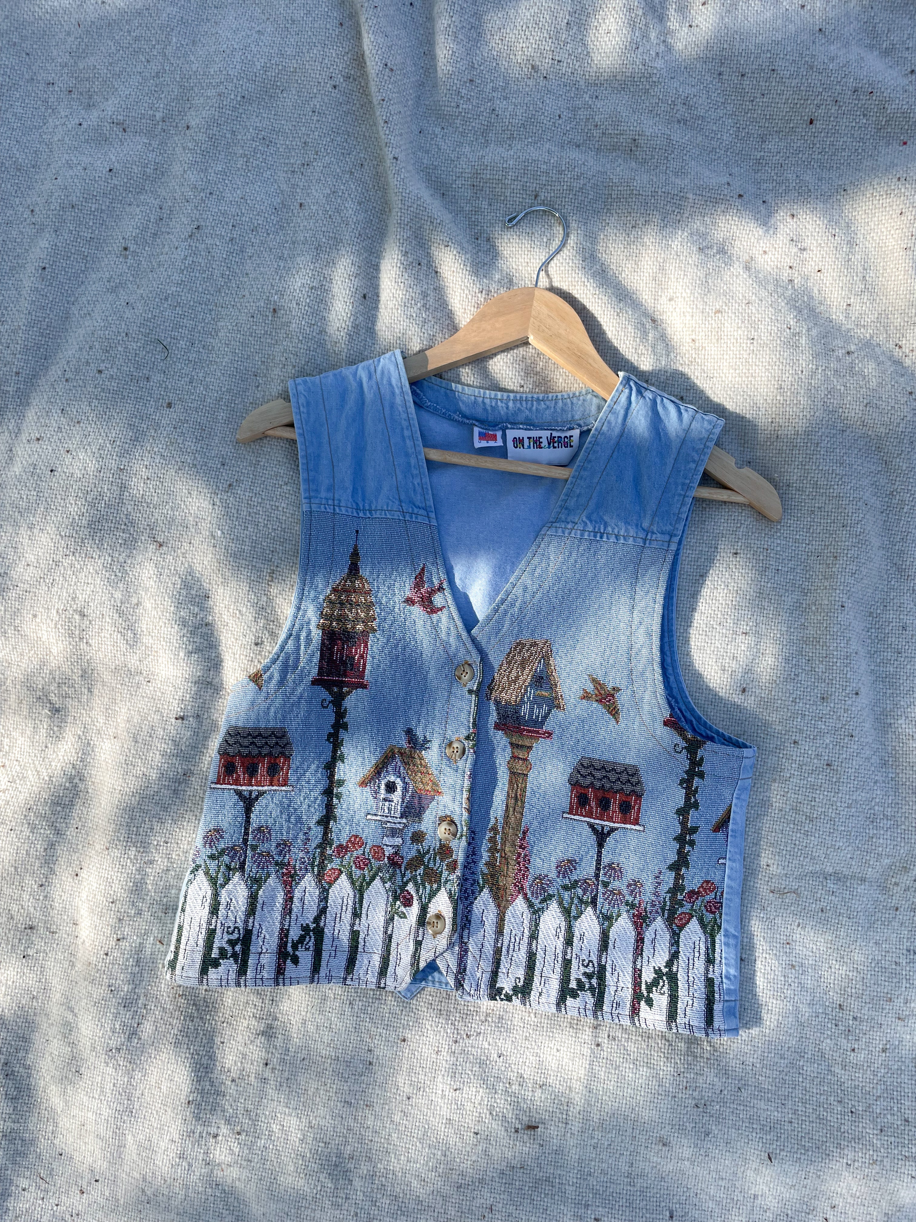 The Birdhouse Tapestry Vest (M)